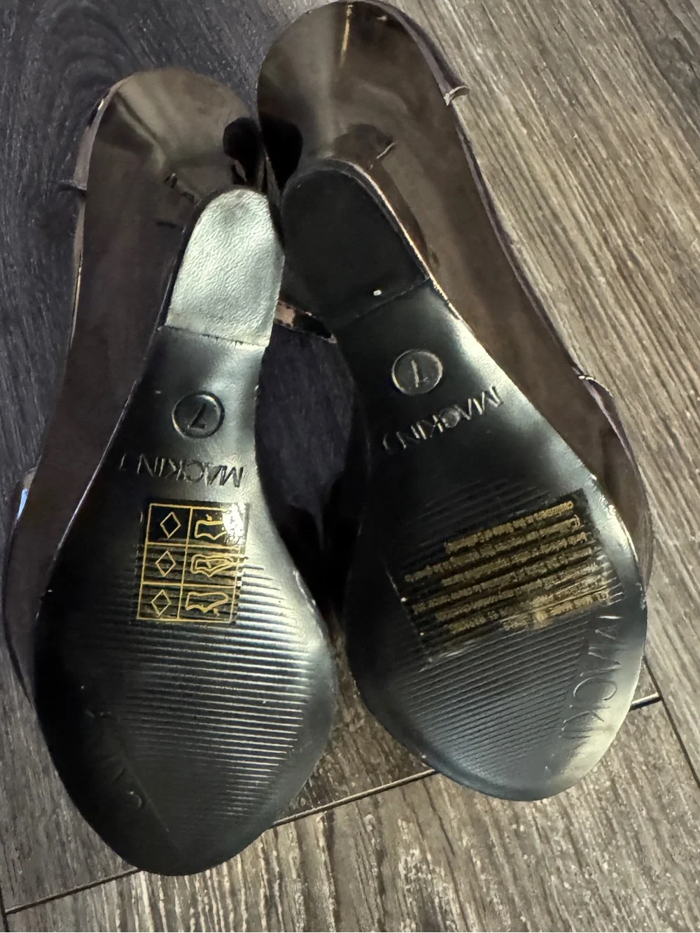 Metallic Silver Wedge Sandals with Ankle Strap - Women